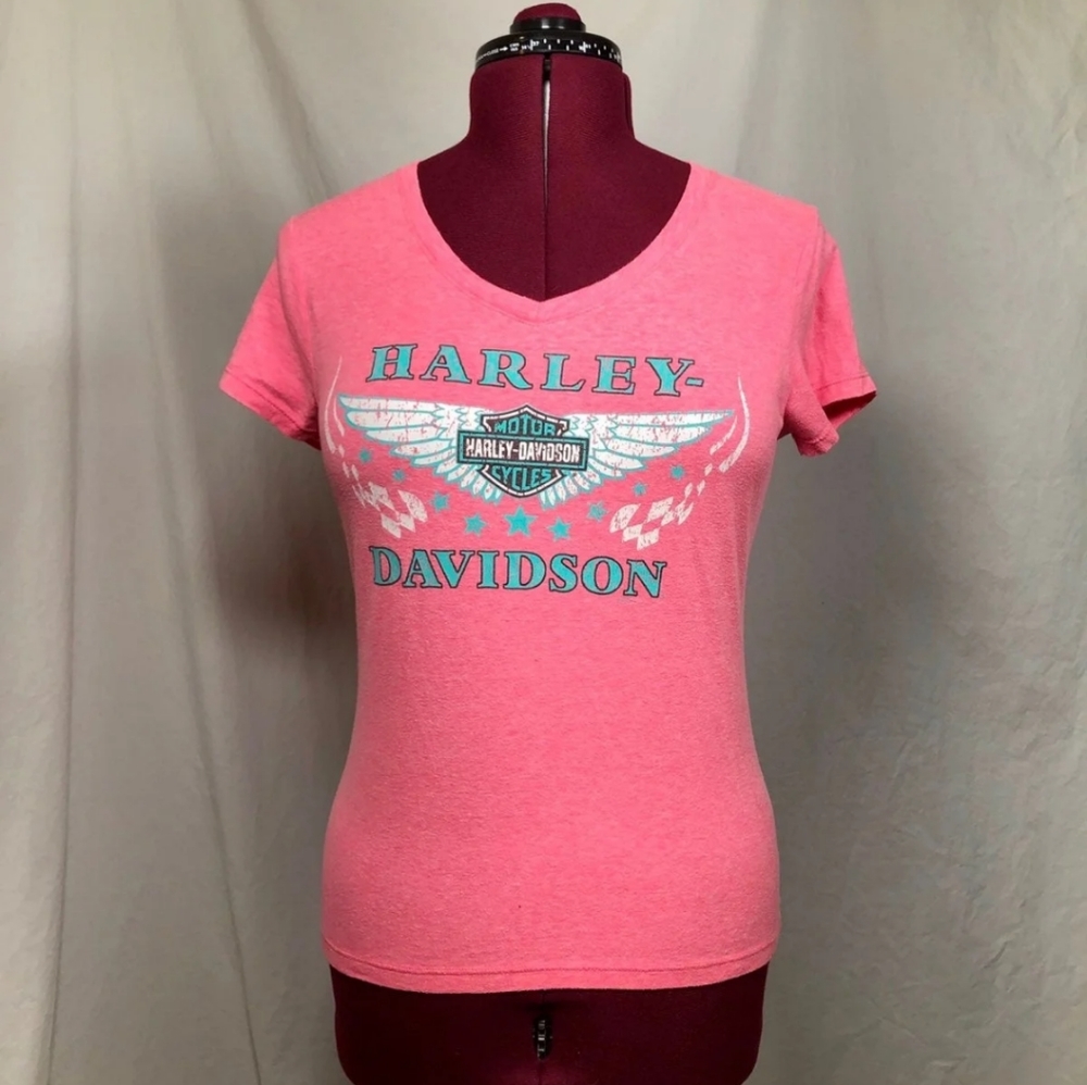 Harley-Davidson Pink V-Neck